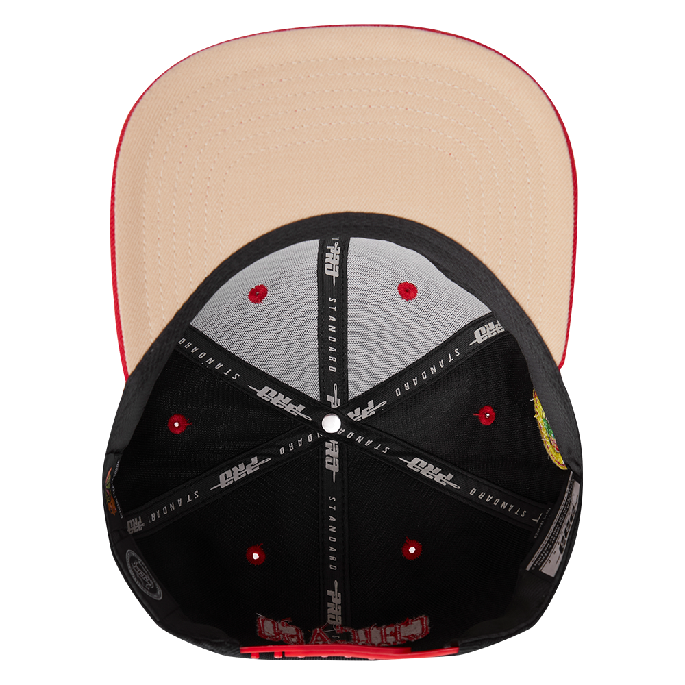 Chicago Blackhawks Pro Standard Black Retro Classic Snapback Hat product image 7, provided for visual reference and product
