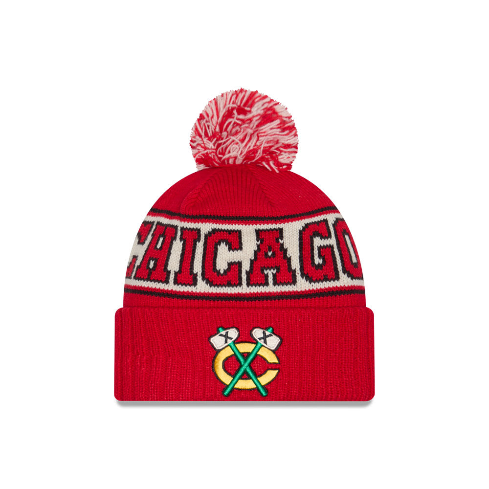 Chicago Blackhawks Retro Knit Beanie product image 1, provided for visual reference and product detail review