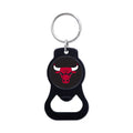 Chicago Bulls Black Bottle Opener Key Ring product image 1, provided for visual reference and product detail review