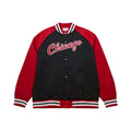 Chicago Bulls Mitchell & Ness Double Clutch Satin Jacket product image 1, provided for visual reference and product detail