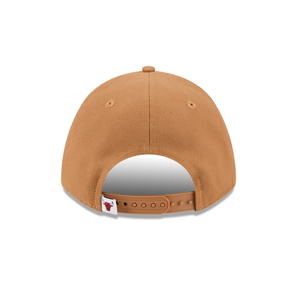Chicago Bulls New Era 9FORTY M-Crown LBZ Khaki Adjustable Hat product image 6, provided for visual reference and product
