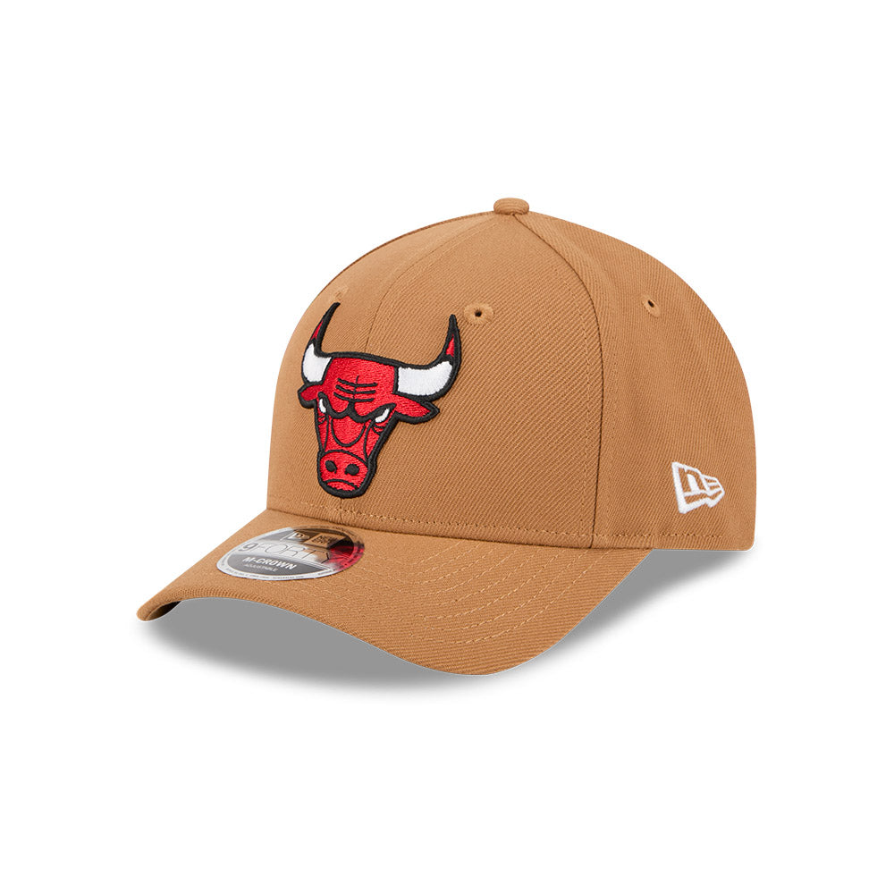 Chicago Bulls New Era 9FORTY M-Crown LBZ Khaki Adjustable Hat product image 3, provided for visual reference and product