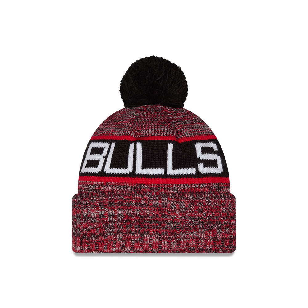 Chicago Bulls New Era Tri Color Knit Beanie product image 3, provided for visual reference and product detail review