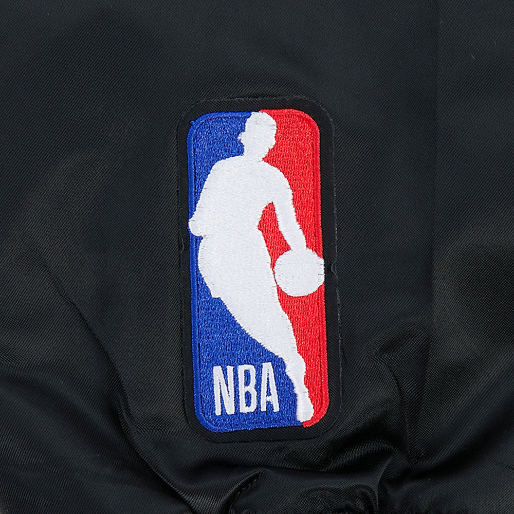Chicago Bulls Pro Standard Black Satin Letterman Jacket product image 5, provided for visual reference and product detail