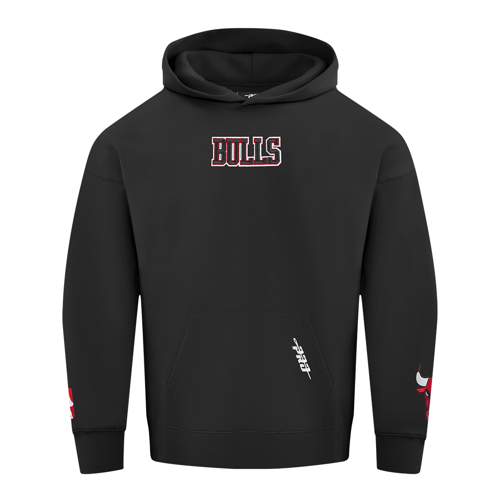 Chicago Bulls Pro Standard Black Wingspan Hoodie product image 1, provided for visual reference and product detail review