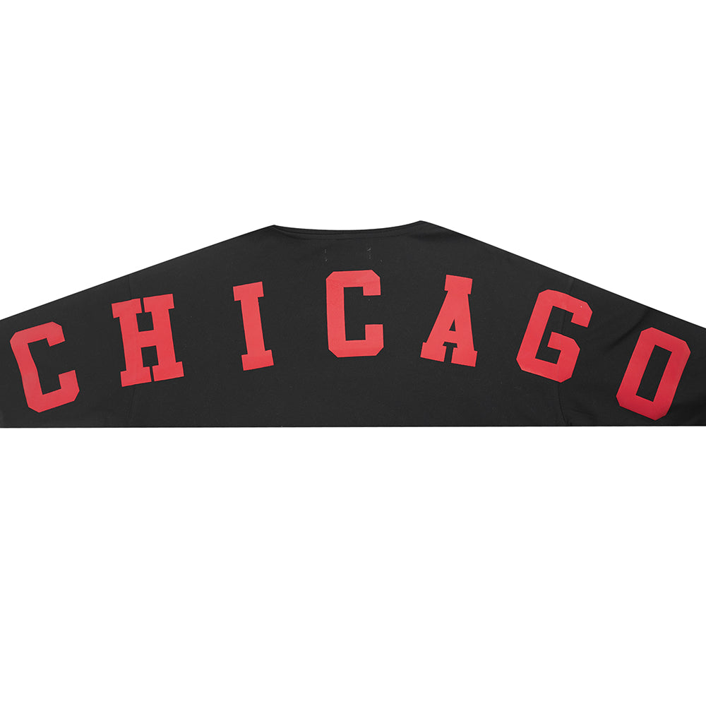 Chicago Bulls Pro Standard Black Wingspan Hoodie product image 5, provided for visual reference and product detail review