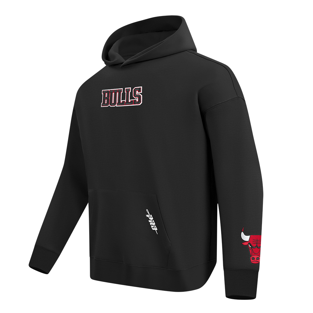 Chicago Bulls Pro Standard Black Wingspan Hoodie product image 3, provided for visual reference and product detail review