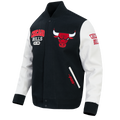 Chicago Bulls Pro Standard City Arch Wool Varsity Jacket product image 1, provided for visual reference and product detail