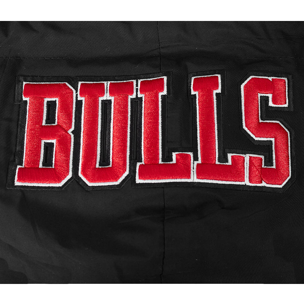 Chicago Bulls Pro Standard Men Black Classic Woven Full Zip Hoodie product image 8, provided for visual reference and