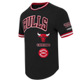 Chicago Bulls Pro Standard Men Black Retro Classic T-Shirt product image 1, provided for visual reference and product detail