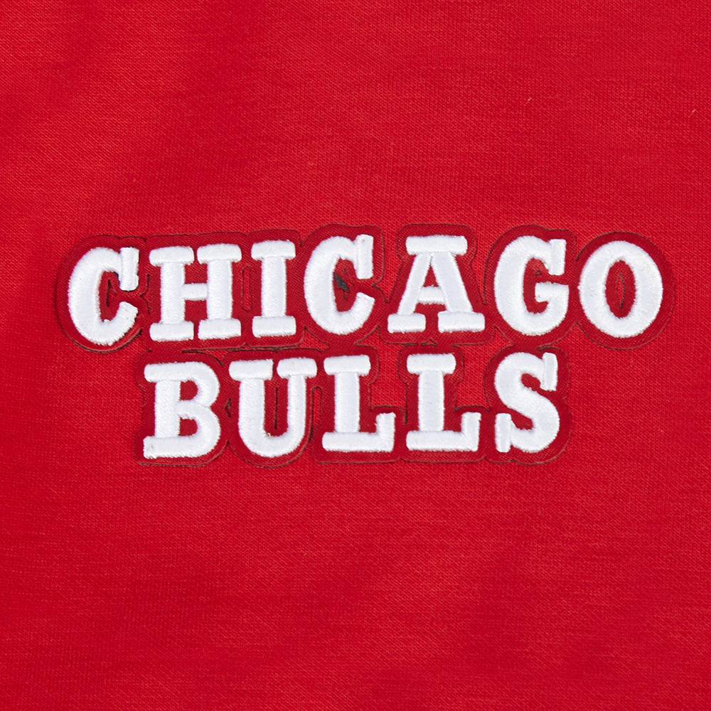 Chicago Bulls Pro Standard Men Red Classic Chenille Full Zip Hoodie product image 4, provided for visual reference and