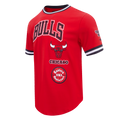 Chicago Bulls Pro Standard Men Red Retro Classic T-Shirt product image 1, provided for visual reference and product detail