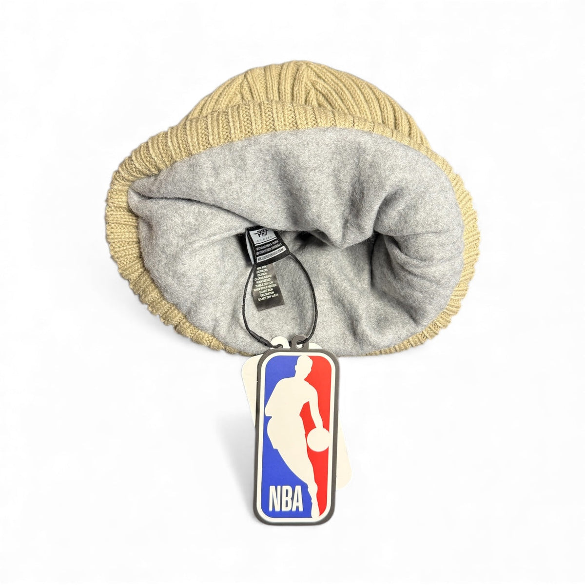 Chicago Bulls Pro Standard Neutral Cuffed Fleece Lined Beanie product image 3, provided for visual reference and product