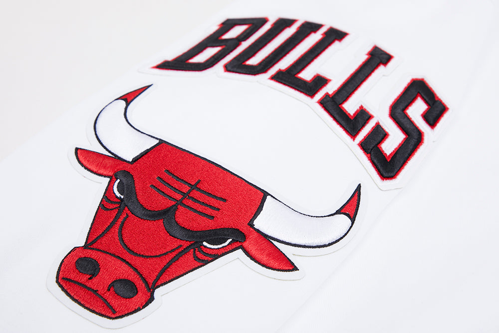 Chicago Bulls Pro Standard White Full Zip Chenille Hoodie product image 7, provided for visual reference and product detail