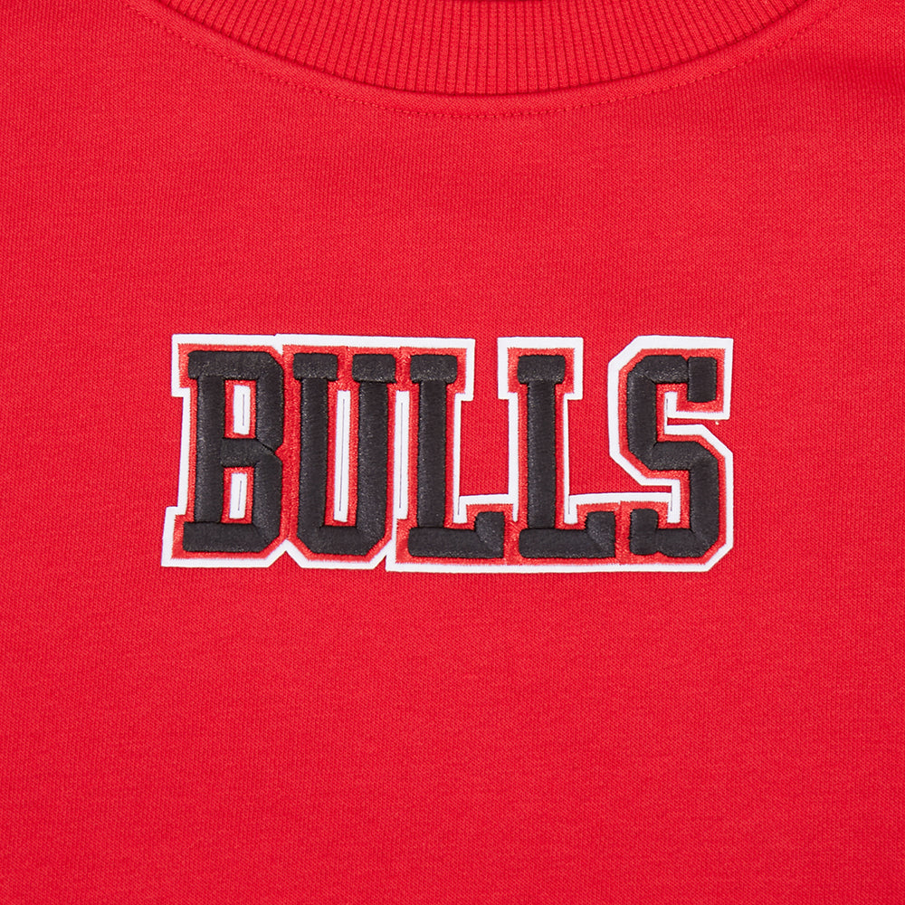 Chicago Bulls Pro Standard Women Red Wingspan Crewneck Sweatshirt product image 5, provided for visual reference and product