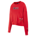 Chicago Bulls Pro Standard Women Red Wingspan Crewneck Sweatshirt product image 1, provided for visual reference and product