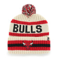 Chicago Bulls '47 Natural Bering Cuffed Knit Hat product image 1, provided for visual reference and product detail review