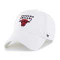Chicago Bulls '47 White Primary Logo Clean Up Adjustable Hat product image 1, provided for visual reference and product