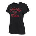 Chicago Bulls '47 Women Black Wrapped Up Frankie T-Shirt product image 1, provided for visual reference and product detail