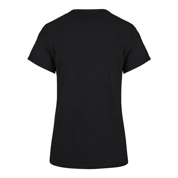 Chicago Bulls '47 Women Black Wrapped Up Frankie T-Shirt product image 2, provided for visual reference and product detail