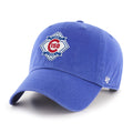 Chicago Cubs 47' 150TH Anniversary Patch Royal Clean Up Adjustable Hat product image 1, provided for visual reference and