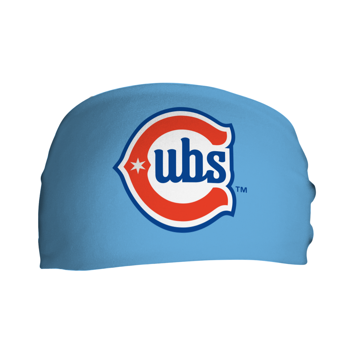 Chicago Cubs Alt 2 Blues Logo Cooling Headband product image 2, provided for visual reference and product detail review