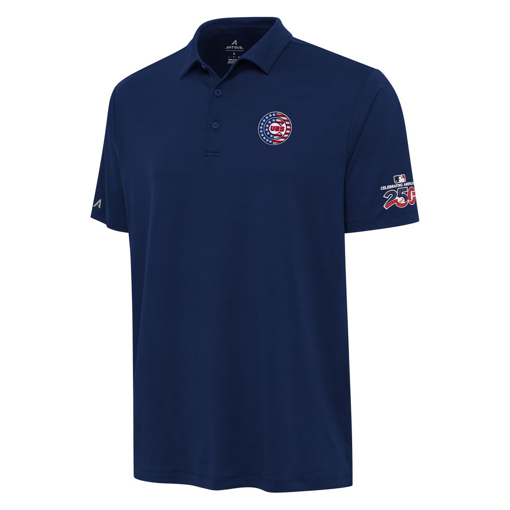 Chicago Cubs Americana 250th Anniversary USA Navy Polo product image 1, provided for visual reference and product detail