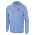 Chicago Cubs Antigua Columbia Blue 1/4 Zip Tidy Pullover Hoodie product image 1, provided for visual reference and product
