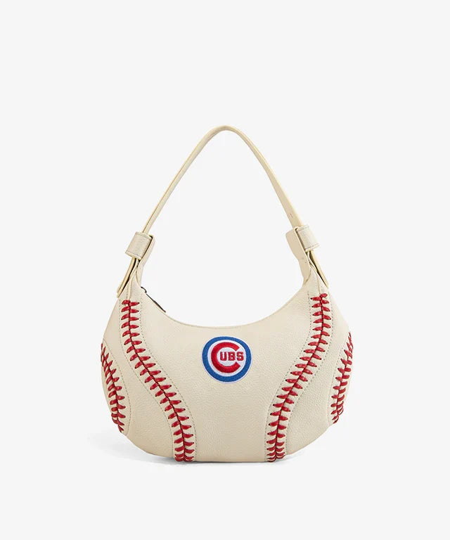 Chicago Cubs Baseball Stitch Shoulder Bag product image 1, provided for visual reference and product detail review
