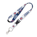 Chicago Cubs Breakaway Buckle Pinstripe Lanyard product image 1, provided for visual reference and product detail review