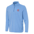 Chicago Cubs Columbia Blue 1/4 Zip Pullover product image 1, provided for visual reference and product detail review