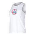 Chicago Cubs Concept Sport White Alt 2 Logo Women Tank Top product image 1, provided for visual reference and product detail
