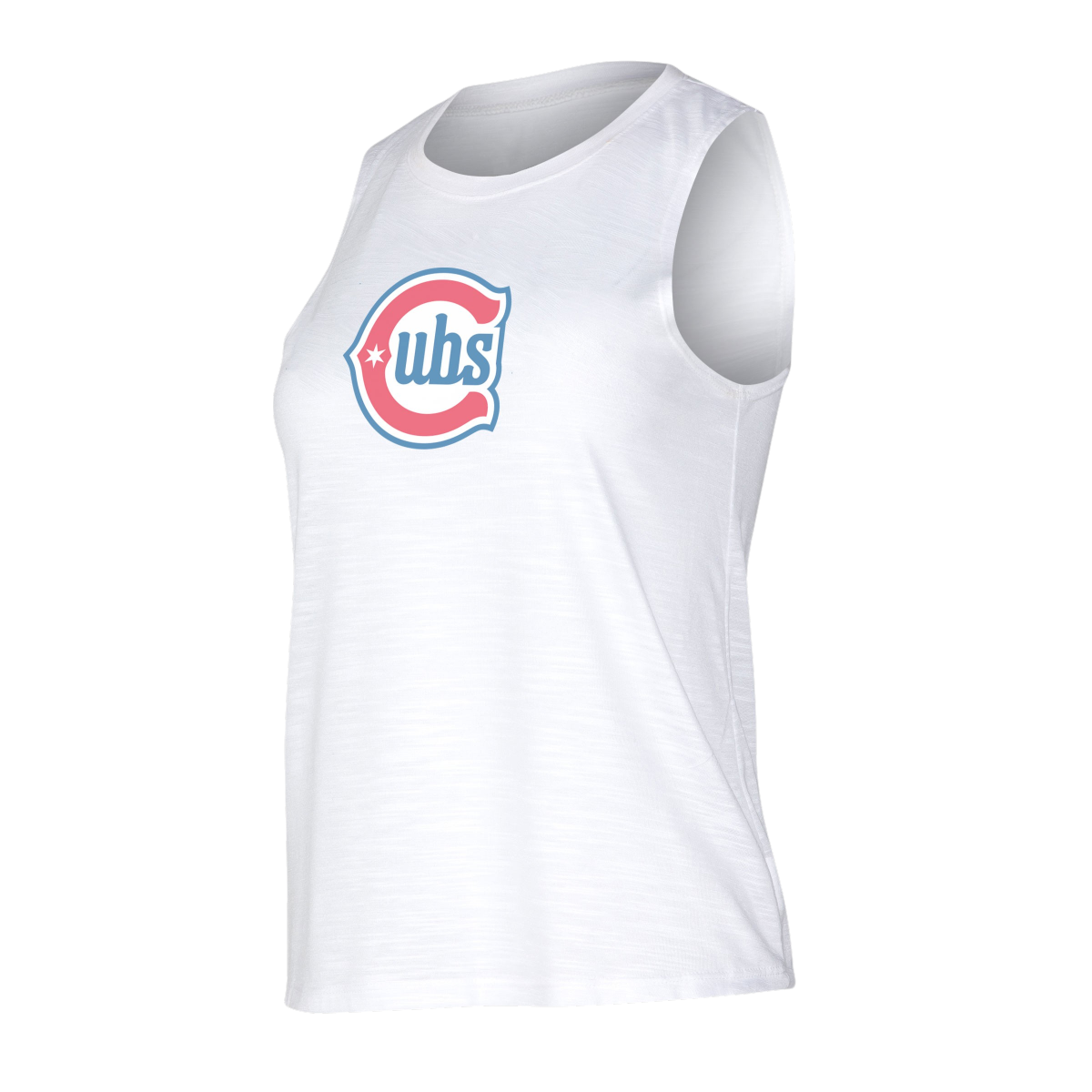 Chicago Cubs Concept Sport White Alt 2 Logo Women Tank Top product image 1, provided for visual reference and product detail