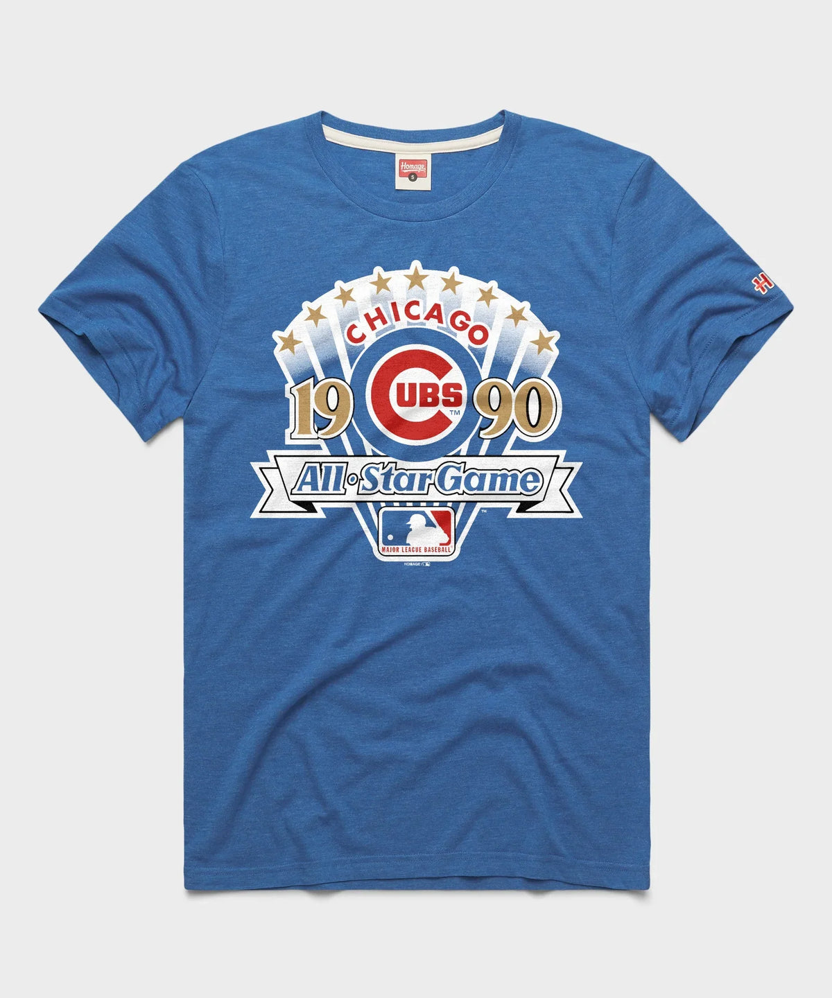 Chicago Cubs Homage 1990 All Star Game Royal T-Shirt product image 1, provided for visual reference and product detail review