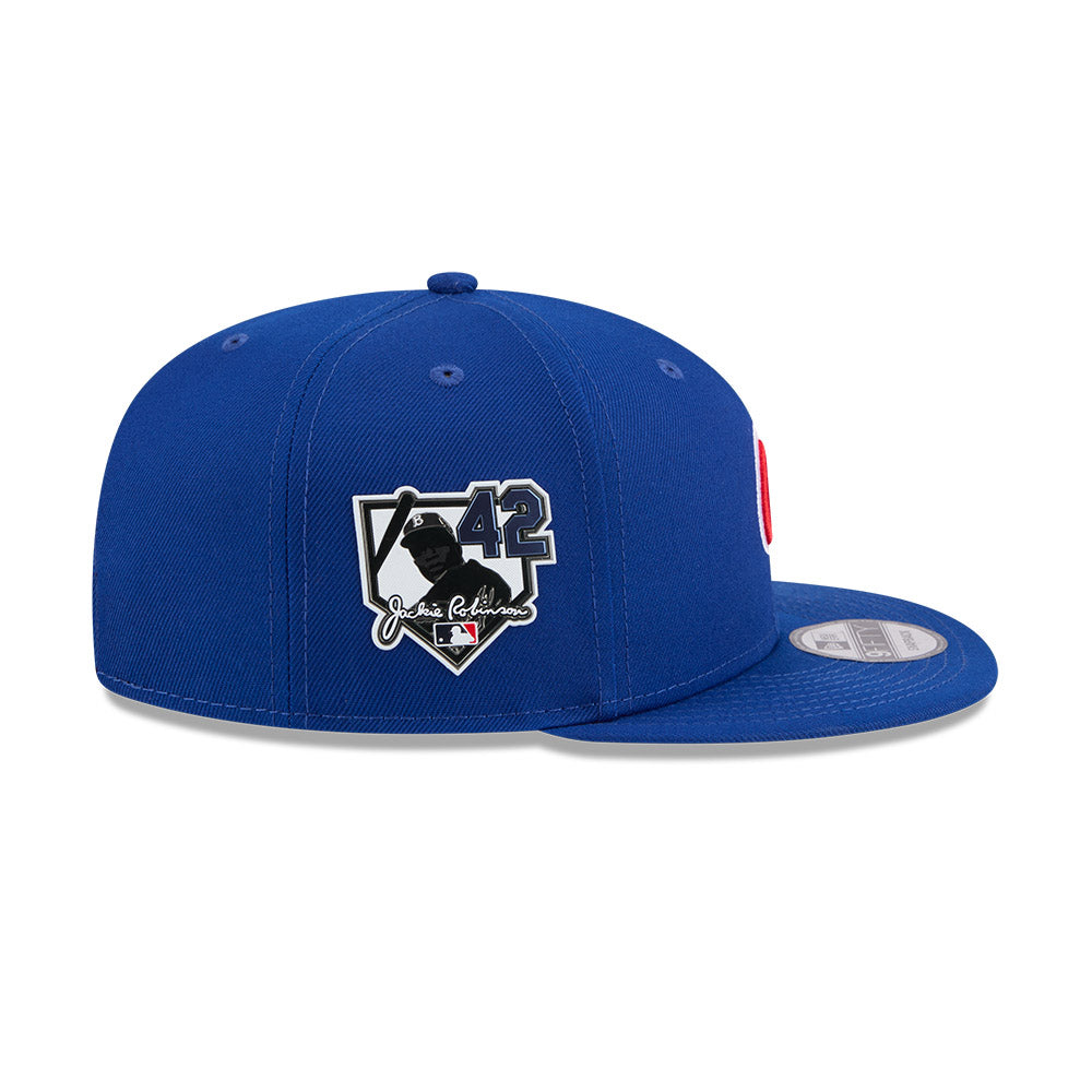 Chicago Cubs Jackie Robinson New Era 9FIFTY Home Snapback Hat product image 4, provided for visual reference and product