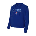 Chicago Cubs Ladies Alt 2 Logo Palisade Hooded Top product image 1, provided for visual reference and product detail review