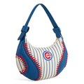 Chicago Cubs Montana West Baseball Stitch Royal/Pinstripe Shoulder Bag product image 1, provided for visual reference and