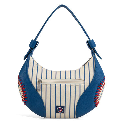 Chicago Cubs Montana West Baseball Stitch Royal/Pinstripe Shoulder Bag product image 3, provided for visual reference and