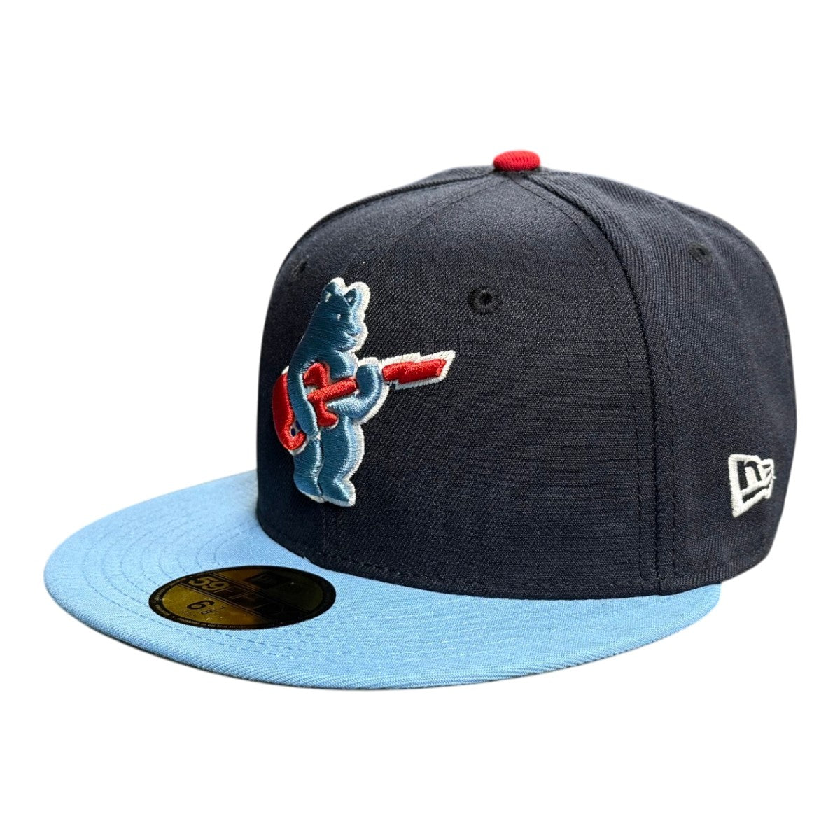 Chicago Cubs New Era 59FIFTY Navy Rock Bear Fitted Hat product image 3, provided for visual reference and product detail