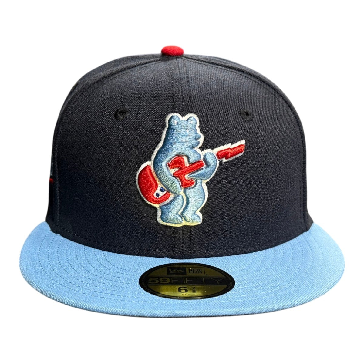 Chicago Cubs New Era 59FIFTY Navy Rock Bear Fitted Hat product image 2, provided for visual reference and product detail