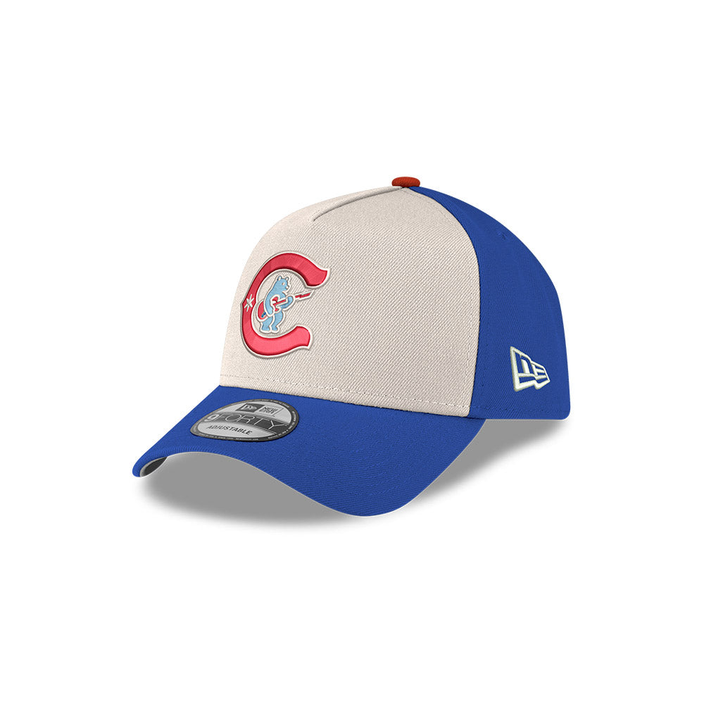 Chicago Cubs New Era 9FORTY A-Frame Chrome/Royal Alternate 150TH Anniversary Adjustable Hat product image 3, provided for