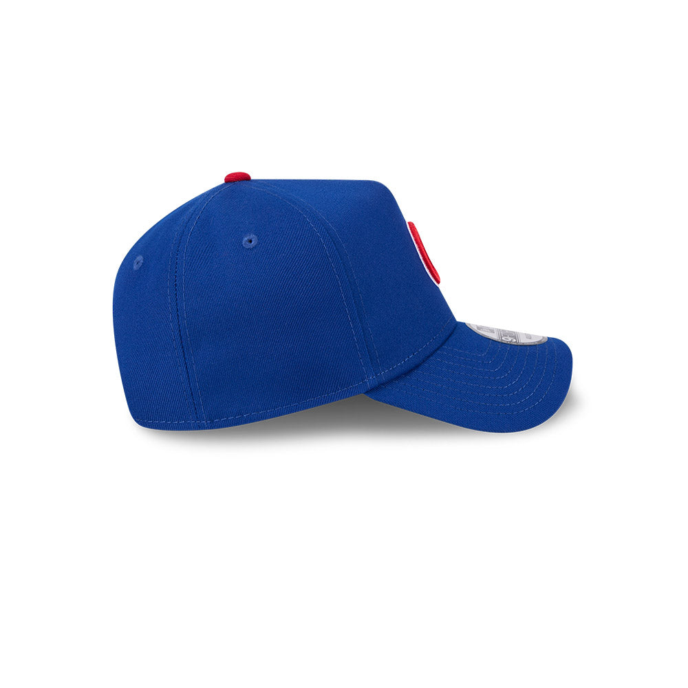 Chicago Cubs New Era 9FORTY A-Frame Royal Home Adjustable Hat product image 4, provided for visual reference and product