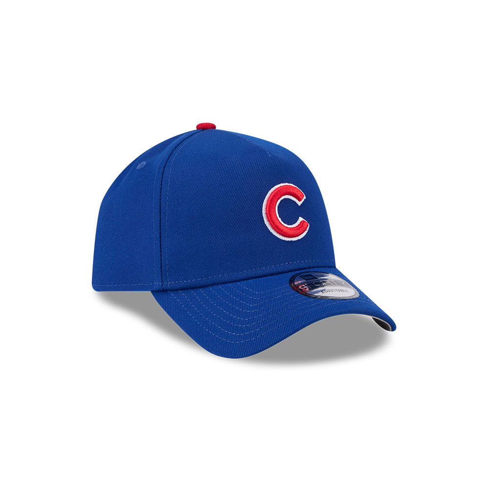 Chicago Cubs New Era 9FORTY A-Frame Royal Home Adjustable Hat product image 1, provided for visual reference and product
