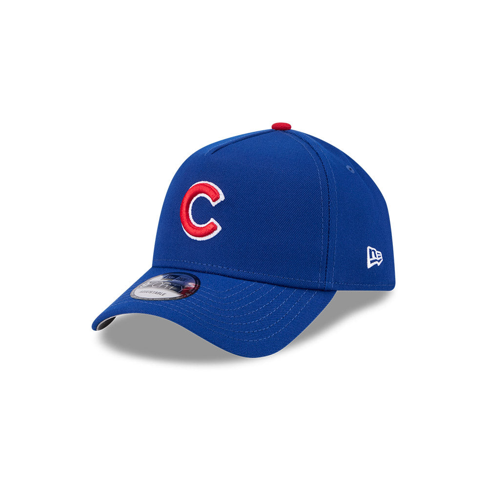 Chicago Cubs New Era 9FORTY A-Frame Royal Home Adjustable Hat product image 3, provided for visual reference and product