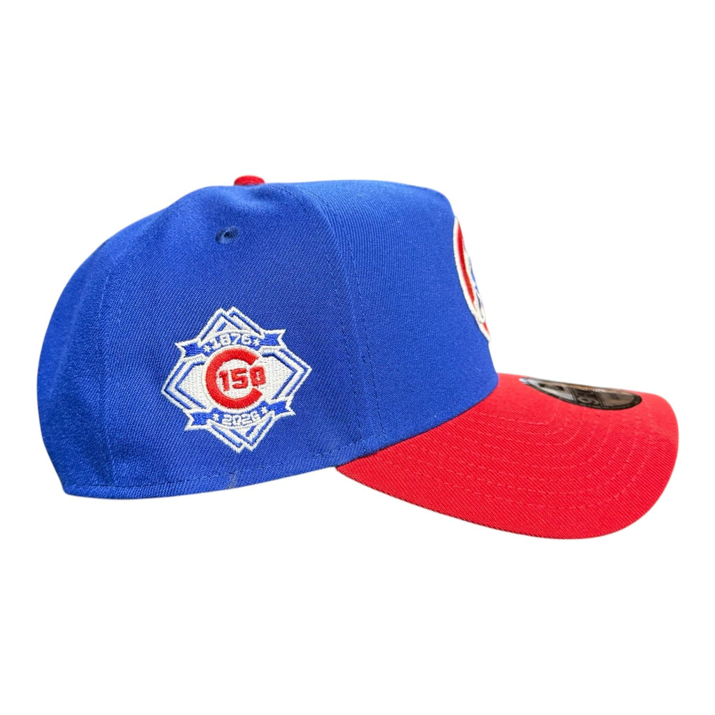 Chicago Cubs New Era 9FORTY A-Frame Royal/Red Crawl Bear 150th Anniversary Adjustable Hat product image 3, provided for