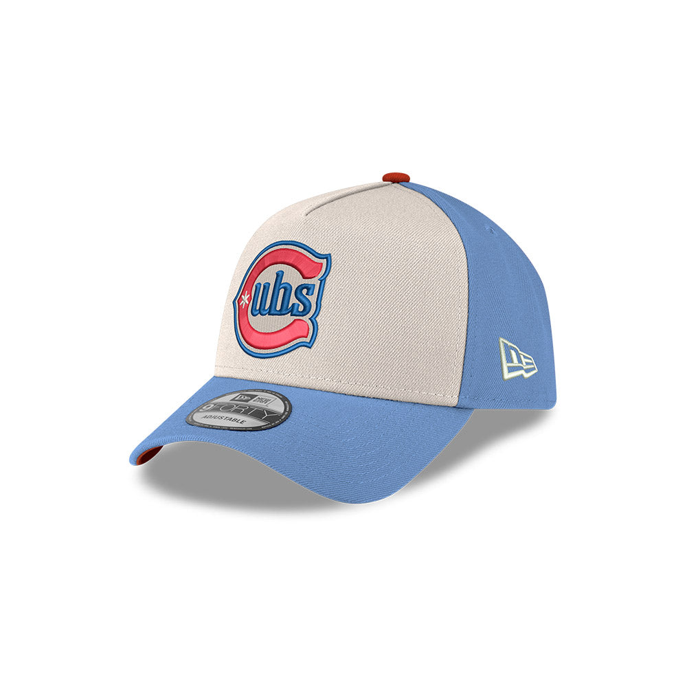 Chicago Cubs New Era 9FORTY Chrome/Sky Red Alternate 150th Anniversary Adjustable Hat product image 3, provided for visual