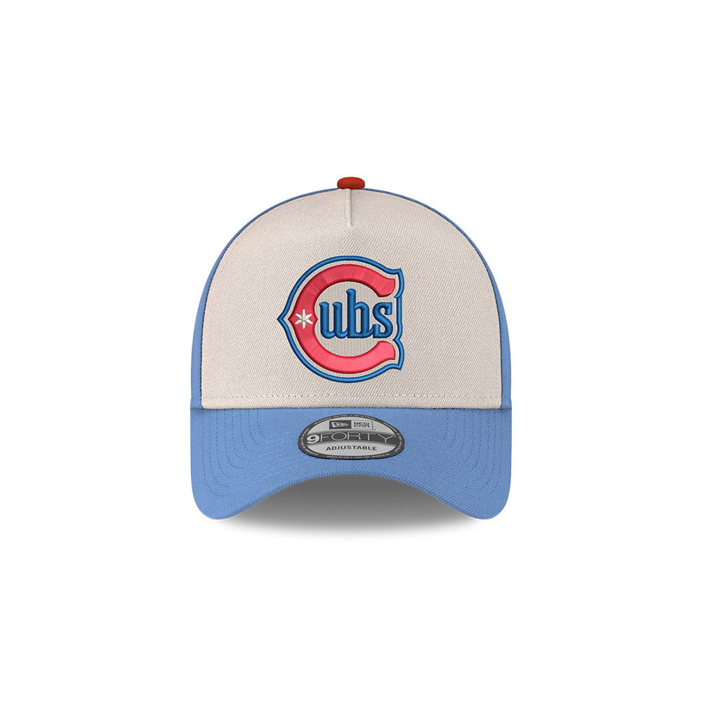 Chicago Cubs New Era 9FORTY Chrome/Sky Red Alternate 150th Anniversary Adjustable Hat product image 2, provided for visual
