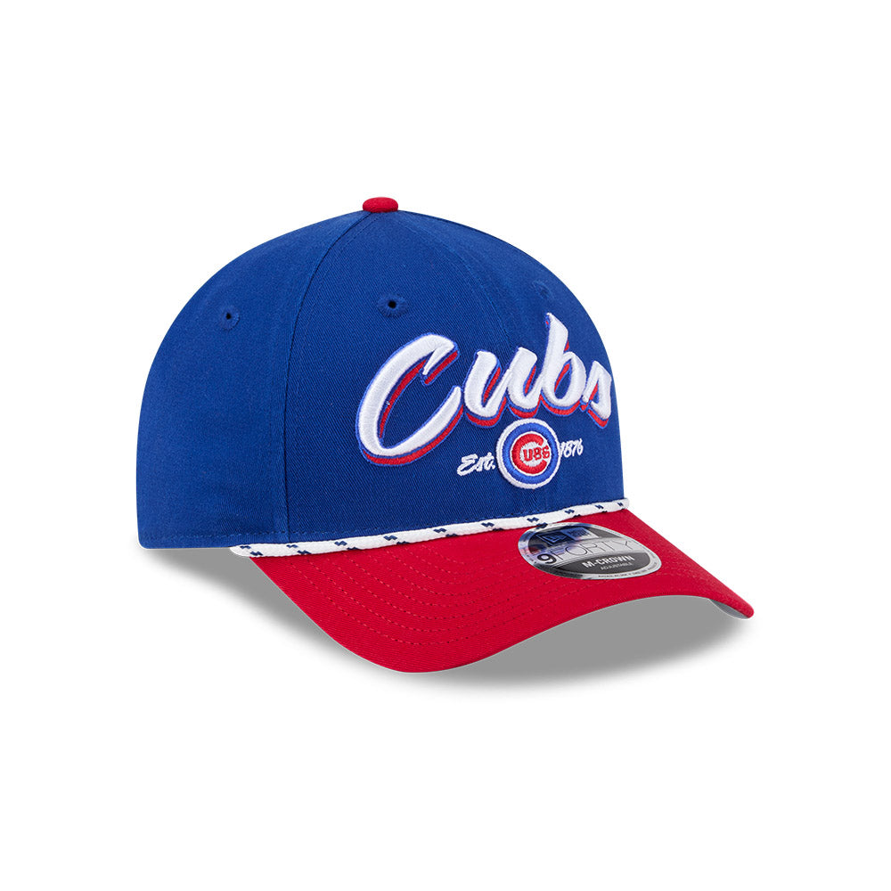 Chicago Cubs New Era 9FORTY M-Crown Team Loyal Royal/Red Rope Adjustable Hat product image 1, provided for visual reference