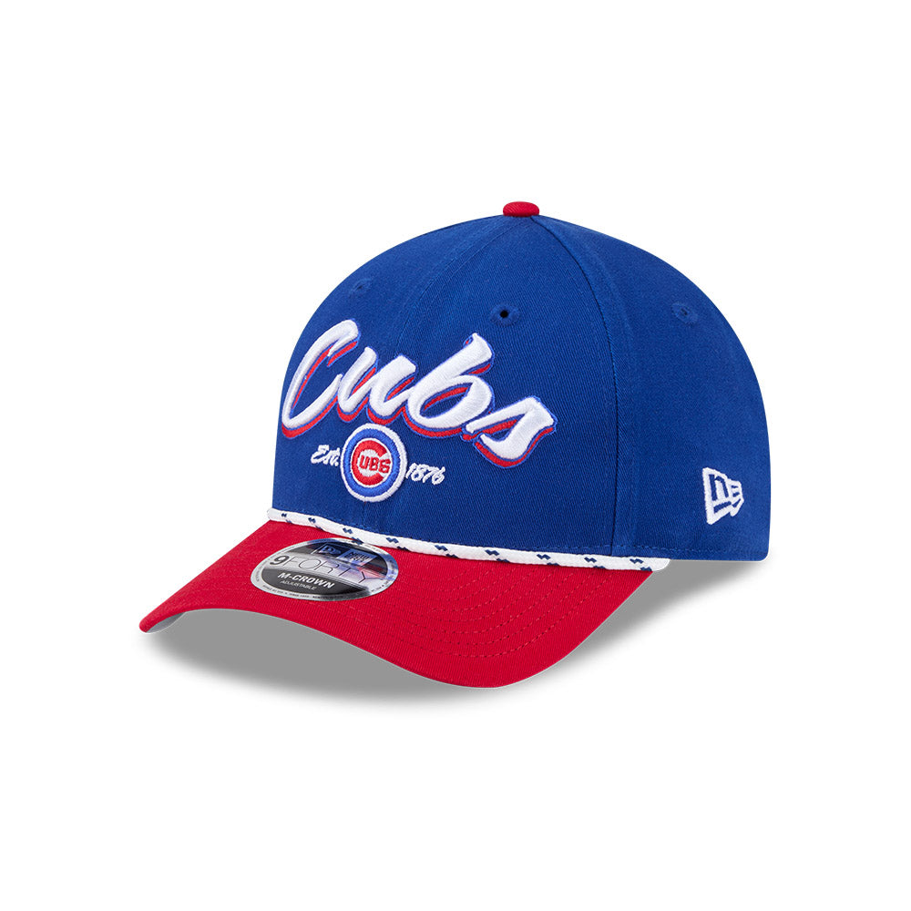 Chicago Cubs New Era 9FORTY M-Crown Team Loyal Royal/Red Rope Adjustable Hat product image 3, provided for visual reference