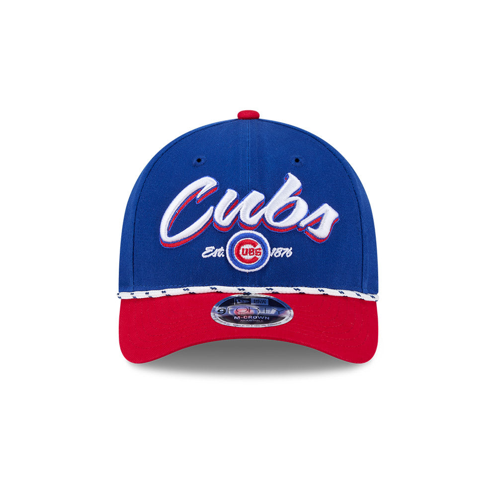 Chicago Cubs New Era 9FORTY M-Crown Team Loyal Royal/Red Rope Adjustable Hat product image 2, provided for visual reference